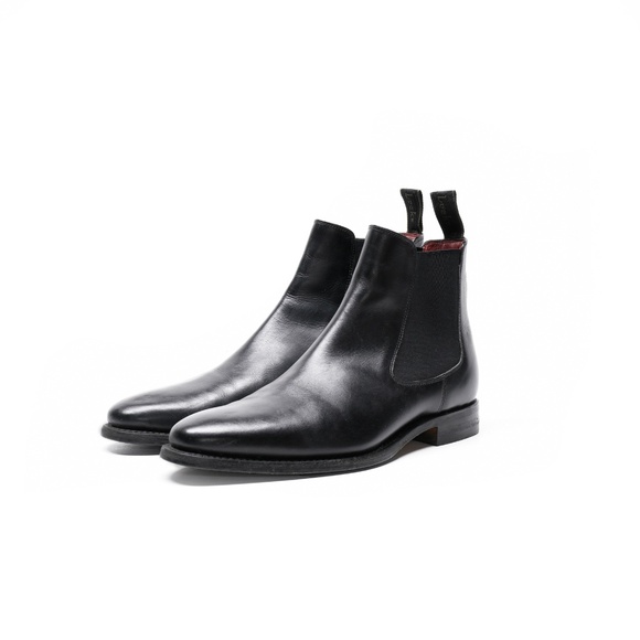 LOAKE Hutchinson in Black Leather UK 7 Leather-Soled Chelsea Boots - Picture 4 of 16